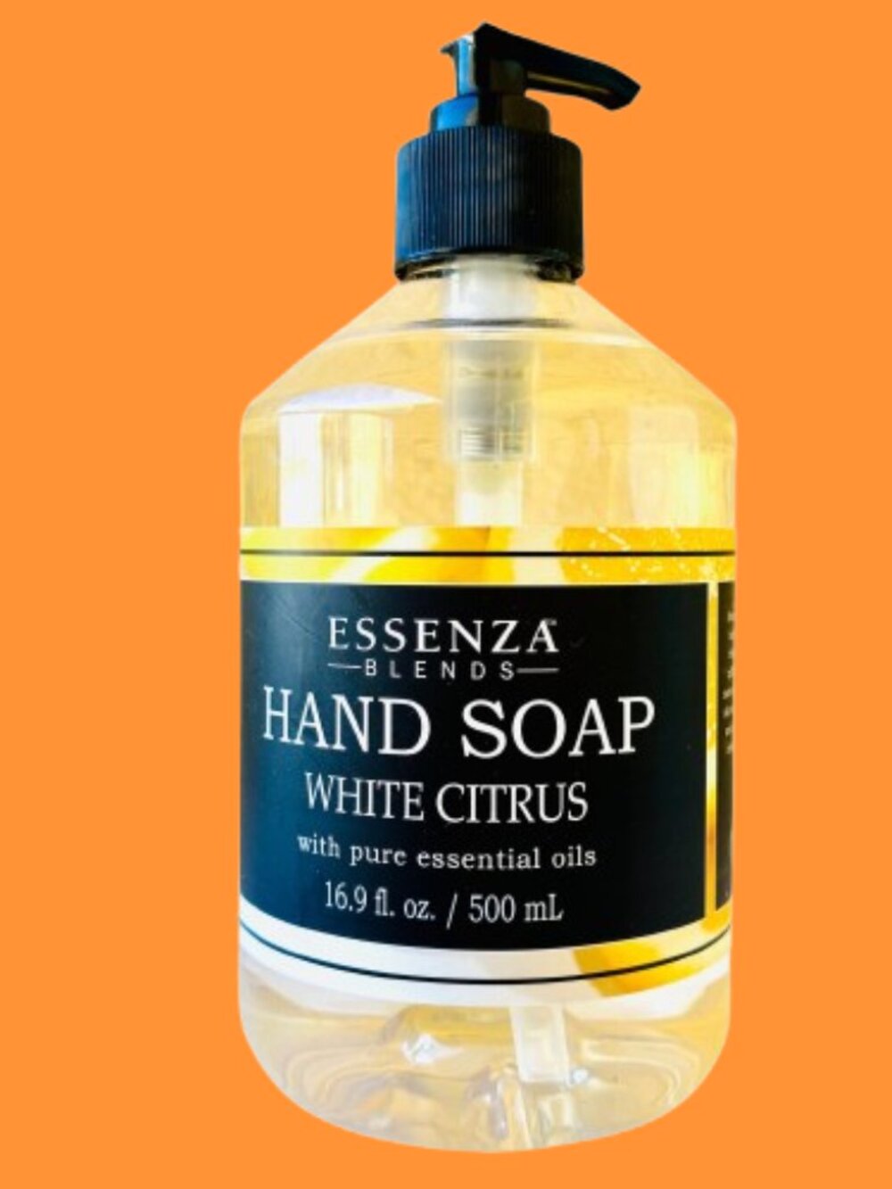 ESSENZA Blends Hand Soap WHITE CITRUS Pure Essential Oils 16.9 oz Pump Top new